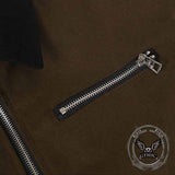 American Retro Multi-Zip Pocket Lapel Cargo Jacket