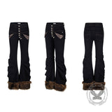 American Retro Slim-Fit Multi-Button Frayed Jeans
