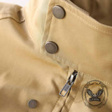 American Retro Stand-Up Collar Zip-Up Jacket