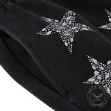 American Star-Print Loose Wide-Leg Casual Pants