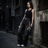 American Street Loose Wide-Leg Scimitar Jeans | Gthic.com