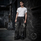 American Street Loose Wide-Leg Scimitar Jeans | Gthic.com