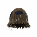 American Street Patch Design Ripped Beggar Hat