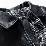 American Street PU Leather Loose Motorcycle Jacket