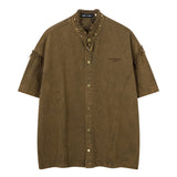 American Street Studs Distressed Loose-Fit T-Shirt
