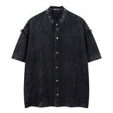 American Street Studs Distressed Loose-Fit T-Shirt | Gthic.com