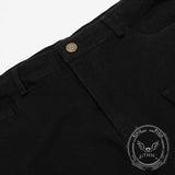 American Style Multi-Pocket Slim Fit Flared Overalls