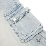 American Vintage Washed Loose-Fit Multi-Pocket Cargo Shorts