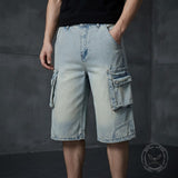 American Vintage Washed Loose-Fit Multi-Pocket Cargo Shorts | Gthic.com