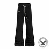 American Y2K Zipper Design Vintage Flared Jeans