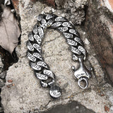 Ancient Egyptian Hieroglyphics Stainless Steel Bracelet | Gthic.com