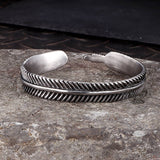 Angel Feather Gem Stainless Steel Open Bracelet | Gthic.com