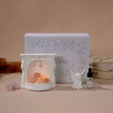 Angel Fireplace Crystal Aromatherapy Night Light Figurine