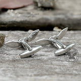 Angel Wings Brass Bullet Back Cufflinks