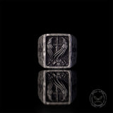 Angel Wings Sword Cross Sterling Silver Ring | Gthic.com