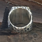 Angel Wings Sword Cross Sterling Silver Ring