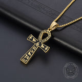 Ankh Cross Ancient Egyptian Symbol Stainless Steel Pendant | Gthic.com