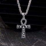 Colgante vikingo de acero inoxidable con cruz celta