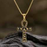 Ankh Cross Ancient Egyptian Symbol Stainless Steel Pendant | Gthic.com