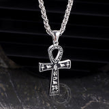 Colgante vikingo de acero inoxidable con cruz celta