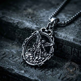Archangel Michael Sacred Stainless Steel Pendant | Gthic.com