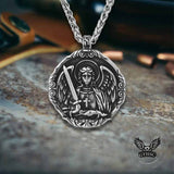 Archangel St. Michael Protects Us Stainless Steel Pendant