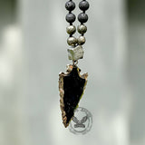 Pendentif Viking Flèche Pierre Naturelle 83 CM