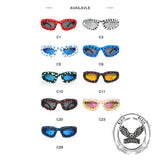 Avant-Garde Full-Frame Drip Glue PC Sunglasses | Gthic.com