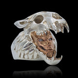Aztec Jaguar warrior Sterling Silver Ring | Gthic.com