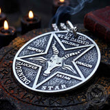 Baphomet Satan Double Sided Stainless Steel Pendant | Gthic.com