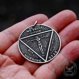 Baphomet Satan Double Sided Stainless Steel Pendant | Gthic.com
