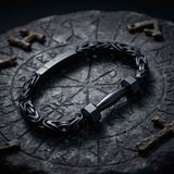 Barbell Dumbbell Byzantine Stainless Steel Bracelet