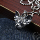 Beerus Cat Head Sterling Silver Pendant | Gthic.com