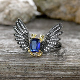 Black Devil Wings Brass Gothic Ring | Gthic.com