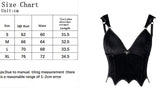 Black Gothic Bat-Embellished Camisole Velvet Corset