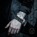Black Hematite Stainless Steel Spacer Bead Bracelet | Gthic.com
