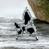Black Liquid Butterfly Alloy Ring | Gthic.com