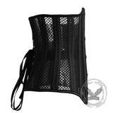 Black Mesh 26 Steel Boned Waist Correction Corset | Gthic.com