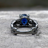 Black Skull Tribute Gem Brass Ring | Gthic.com