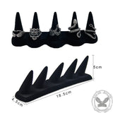 Black Velvet Finger Ring Display Holder | Gthic.com