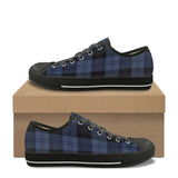 Casual Blue Plaid Print Canvas Shoes | Gthic.com