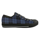 Casual Blue Plaid Print Canvas Shoes | Gthic.com