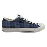 Casual Blue Plaid Print Canvas Shoes | Gthic.com