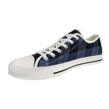 Casual Blue Plaid Print Canvas Shoes | Gthic.com