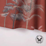 Casual Coconut Tree Print Short Sleeve Polo Shirt