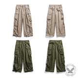 Casual Multi-Pocket Loose Wide-Leg Drawstring Overalls | Ghtic.com