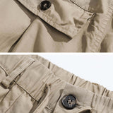 Casual Multi-Pocket Loose Wide-Leg Drawstring Overalls | Ghtic.com