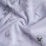 Casual Natural Feather Print Short Sleeve Polo Shirt