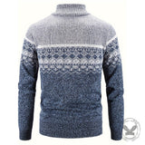 Casual Slim-Fit Turtleneck Knit Sweater Cardigan