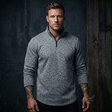 Casual Stand-Collar Stretch Knit Pullover Top | Gthic.com